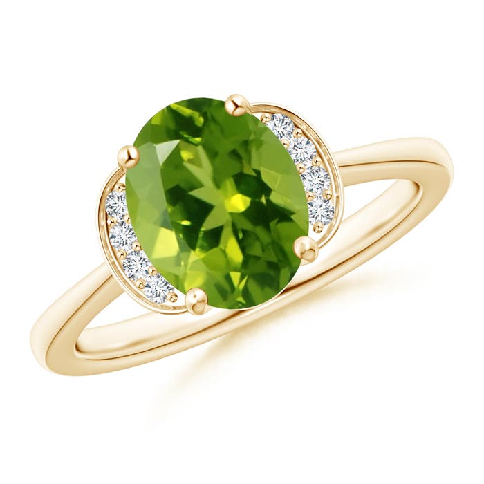 AAAA - Peridot / 1.96 CT / 14 KT Yellow Gold