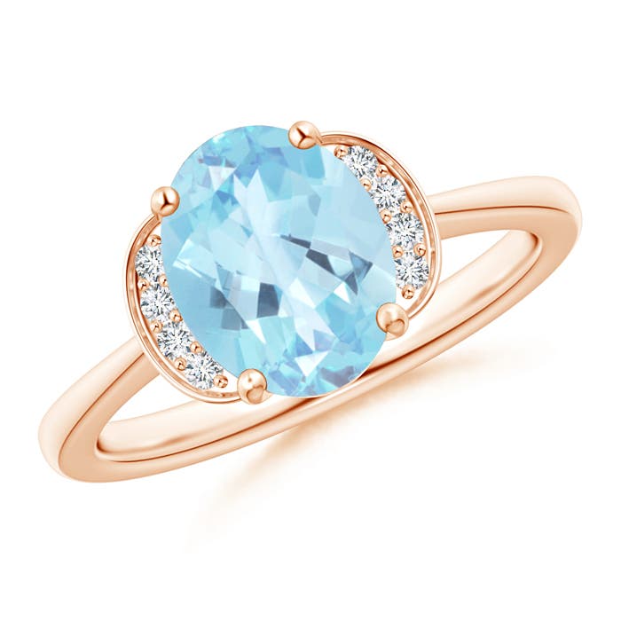 A - Swiss Blue Topaz / 2.31 CT / 14 KT Rose Gold