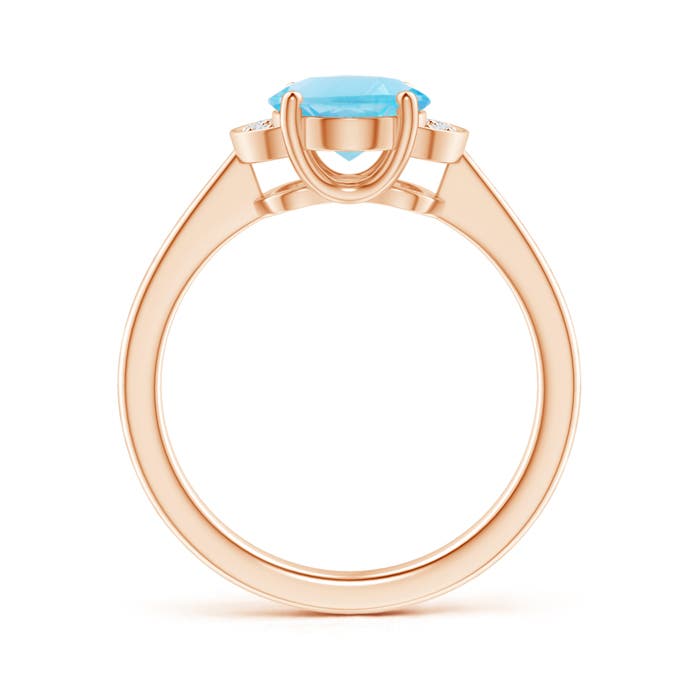 A - Swiss Blue Topaz / 2.31 CT / 14 KT Rose Gold