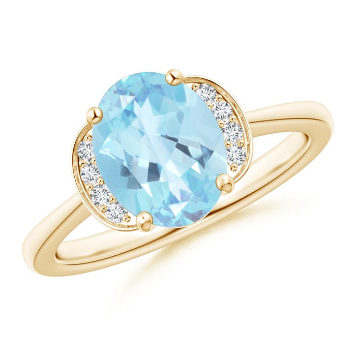 A - Swiss Blue Topaz / 2.31 CT / 14 KT Yellow Gold