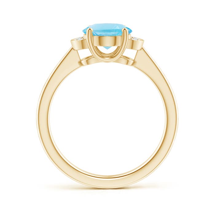 A - Swiss Blue Topaz / 2.31 CT / 14 KT Yellow Gold