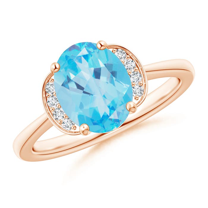 AA - Swiss Blue Topaz / 2.31 CT / 14 KT Rose Gold