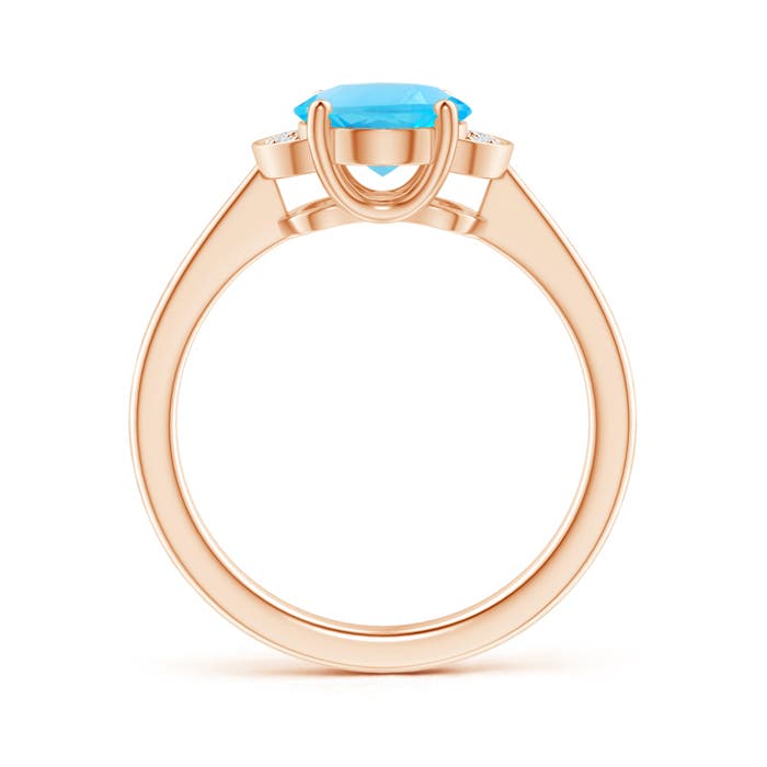 AA - Swiss Blue Topaz / 2.31 CT / 14 KT Rose Gold