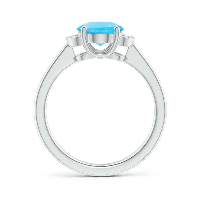 AA - Swiss Blue Topaz / 2.31 CT / 14 KT White Gold