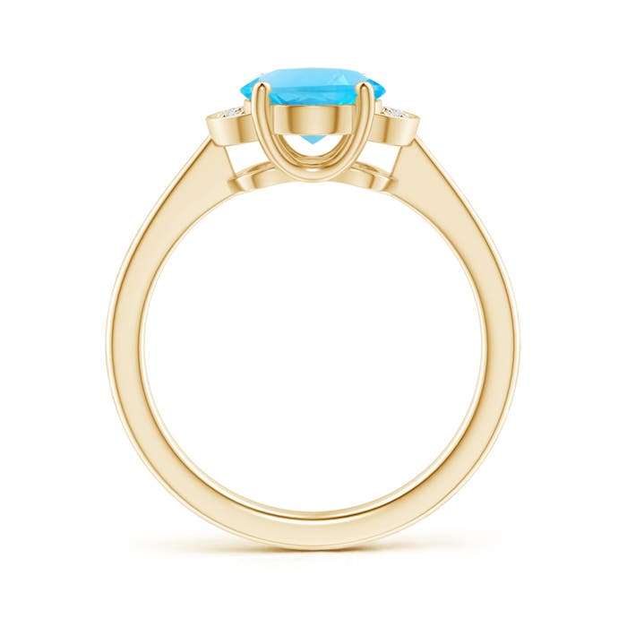 AA - Swiss Blue Topaz / 2.31 CT / 14 KT Yellow Gold