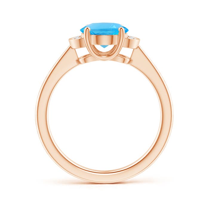 AAA - Swiss Blue Topaz / 2.31 CT / 14 KT Rose Gold