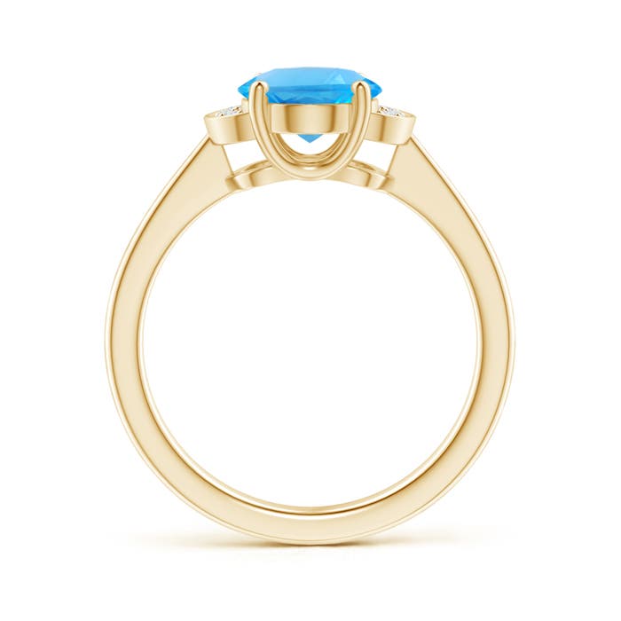 AAAA - Swiss Blue Topaz / 2.31 CT / 14 KT Yellow Gold