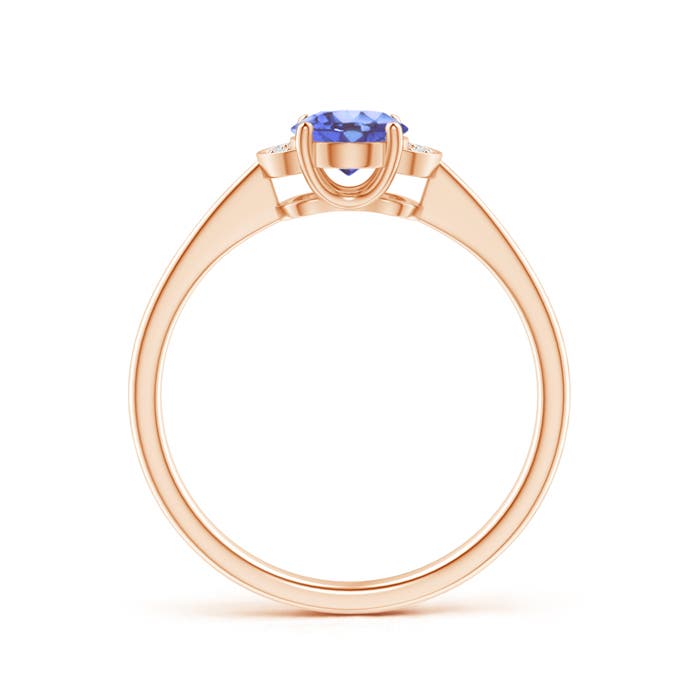 A - Tanzanite / 0.84 CT / 14 KT Rose Gold