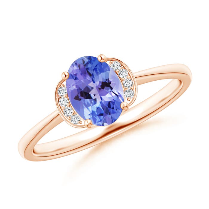 AA - Tanzanite / 0.84 CT / 14 KT Rose Gold