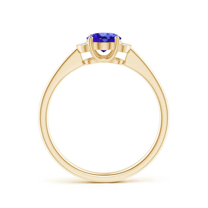 AAA - Tanzanite / 0.84 CT / 14 KT Yellow Gold