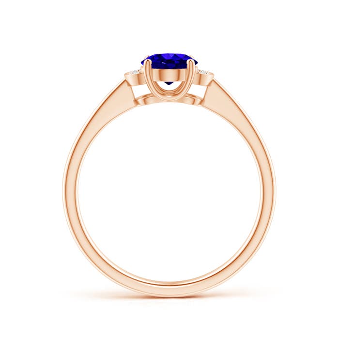 AAAA - Tanzanite / 0.84 CT / 14 KT Rose Gold