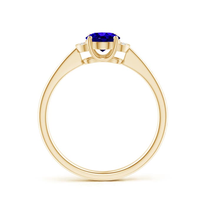 AAAA - Tanzanite / 0.84 CT / 14 KT Yellow Gold