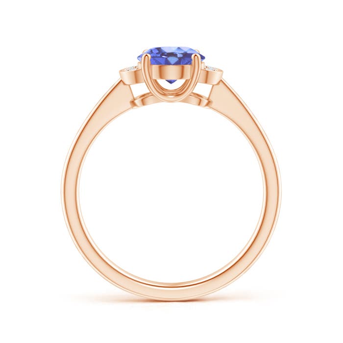 A - Tanzanite / 1.3 CT / 14 KT Rose Gold