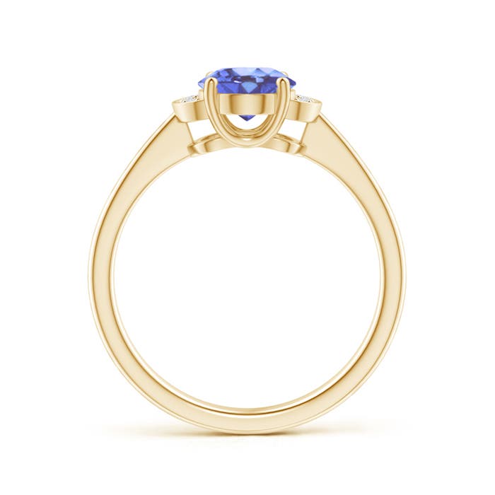 A - Tanzanite / 1.3 CT / 14 KT Yellow Gold