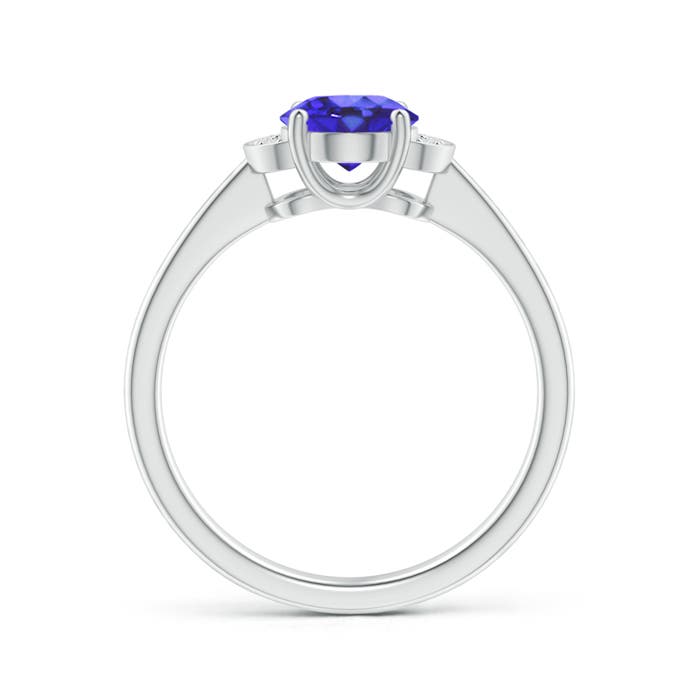 AA - Tanzanite / 1.3 CT / 14 KT White Gold