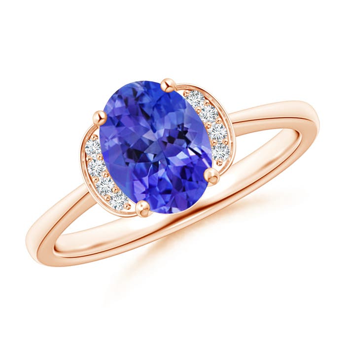 AAA - Tanzanite / 1.3 CT / 14 KT Rose Gold