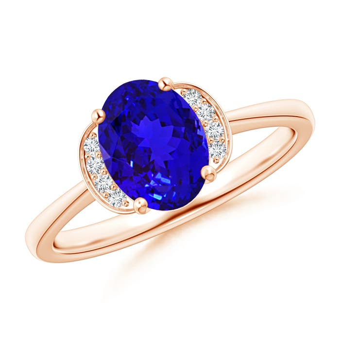 AAAA - Tanzanite / 1.3 CT / 14 KT Rose Gold