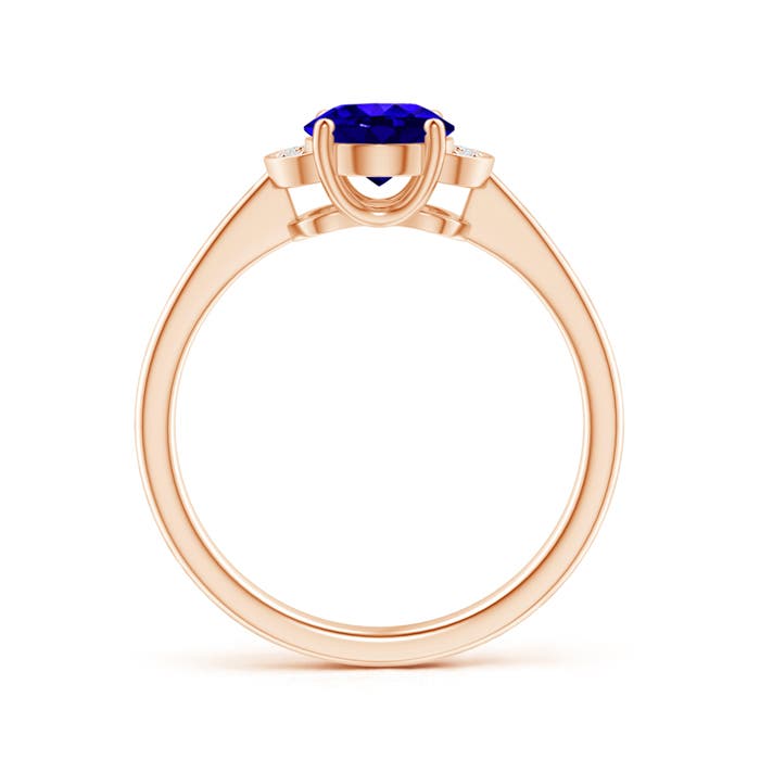 AAAA - Tanzanite / 1.3 CT / 14 KT Rose Gold