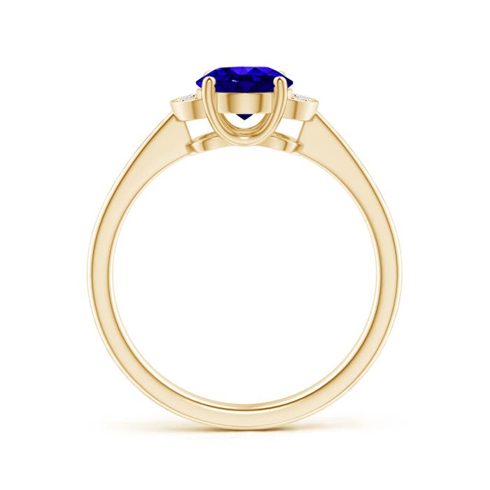 AAAA - Tanzanite / 1.3 CT / 14 KT Yellow Gold