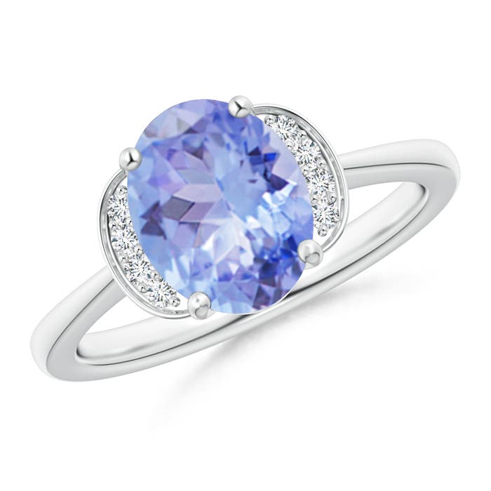 A - Tanzanite / 1.96 CT / 14 KT White Gold