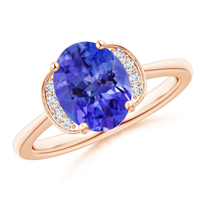 AAA - Tanzanite / 1.96 CT / 14 KT Rose Gold