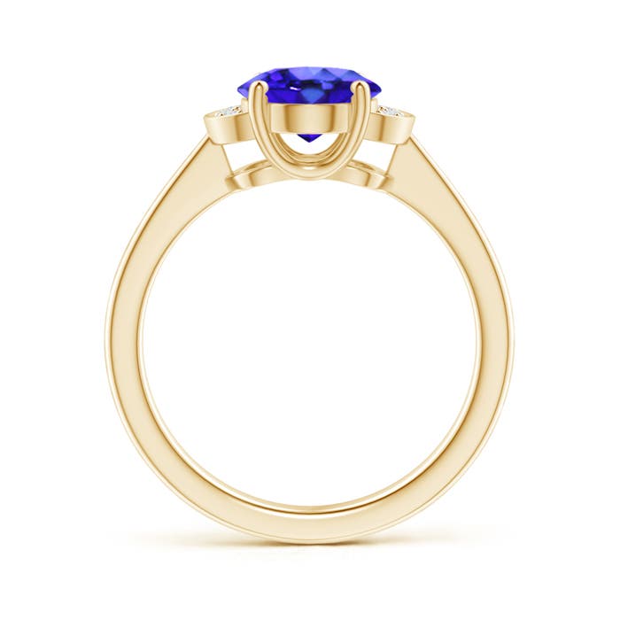 AAA - Tanzanite / 1.96 CT / 14 KT Yellow Gold