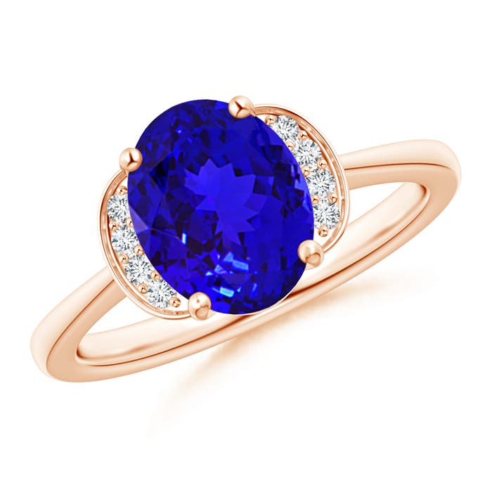 AAAA - Tanzanite / 1.96 CT / 14 KT Rose Gold