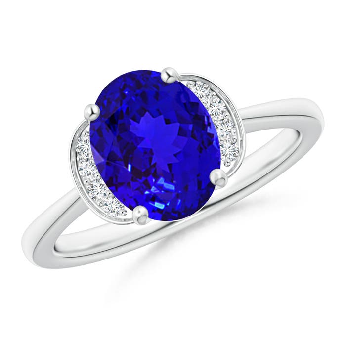 AAAA - Tanzanite / 1.96 CT / 14 KT White Gold