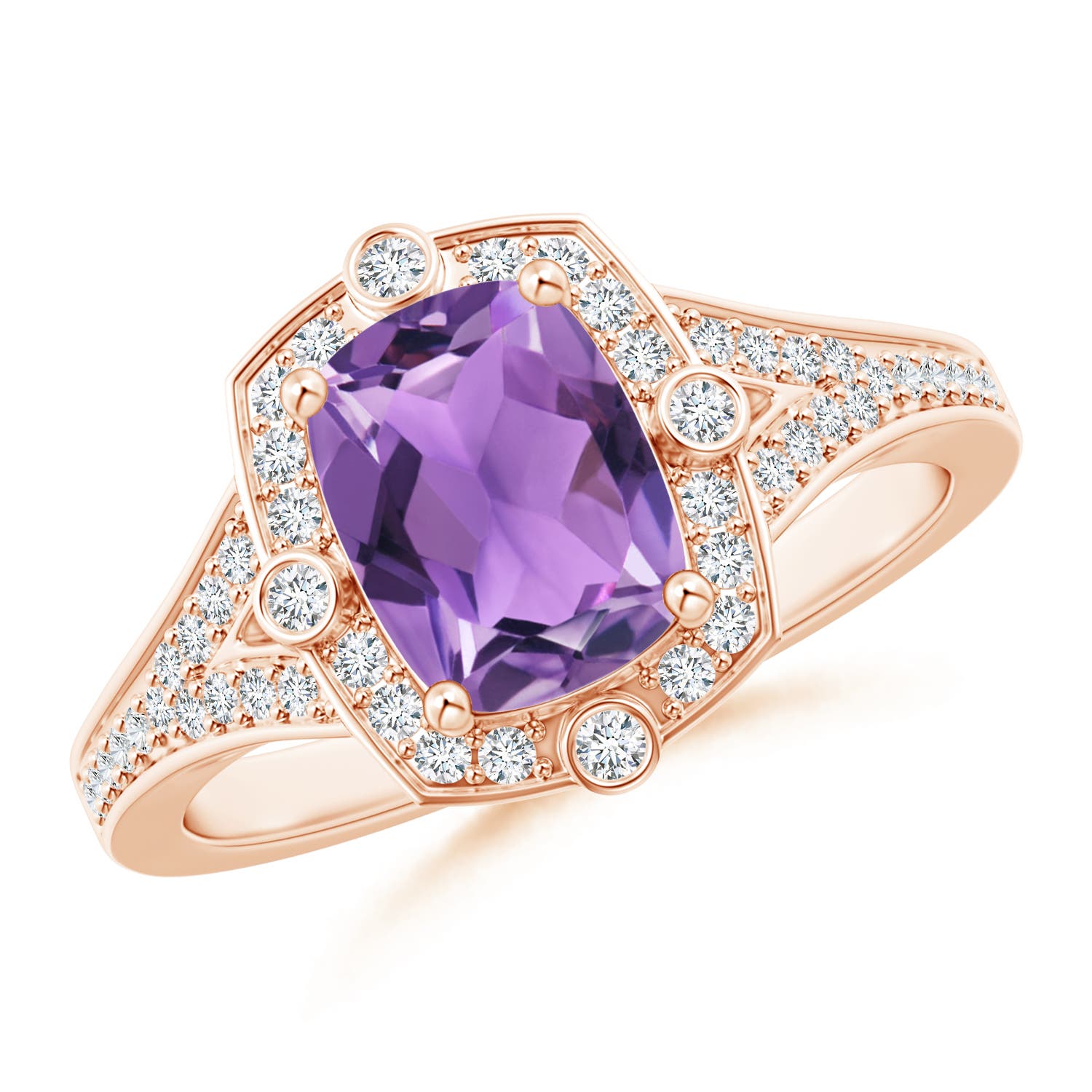 AA - Amethyst / 1.48 CT / 14 KT Rose Gold