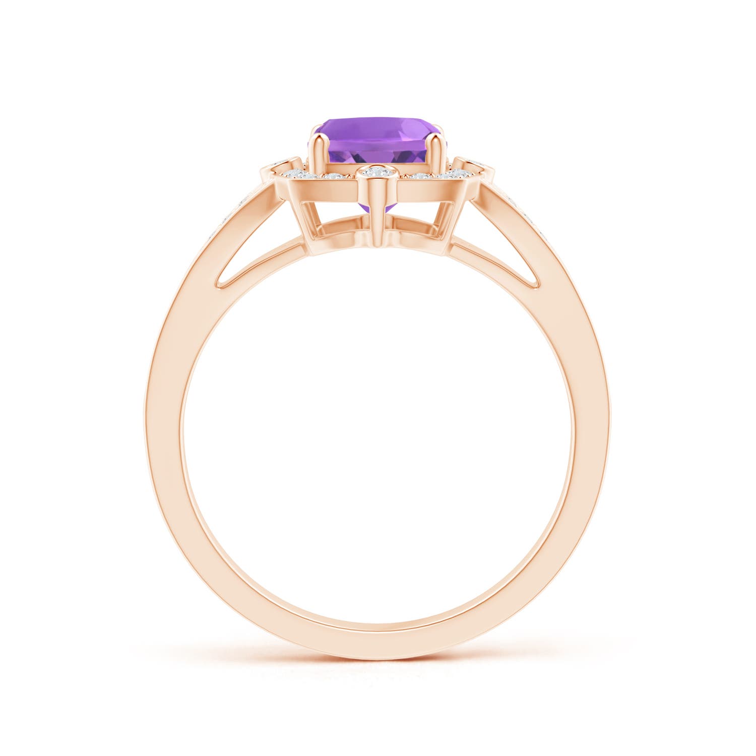 AA - Amethyst / 1.48 CT / 14 KT Rose Gold