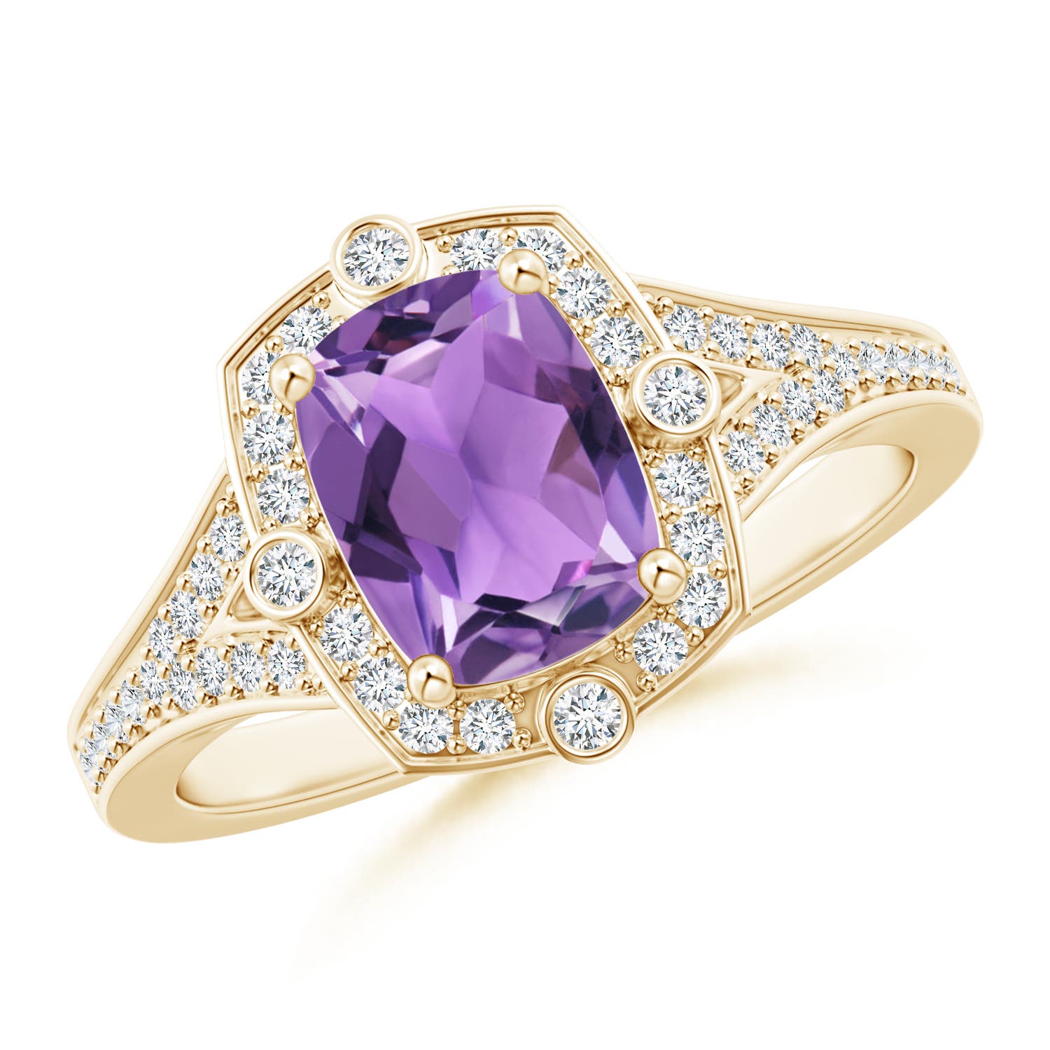 AA - Amethyst / 1.48 CT / 14 KT Yellow Gold