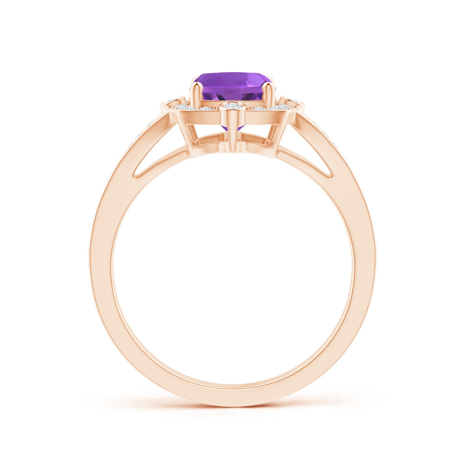 AAA - Amethyst / 1.48 CT / 14 KT Rose Gold