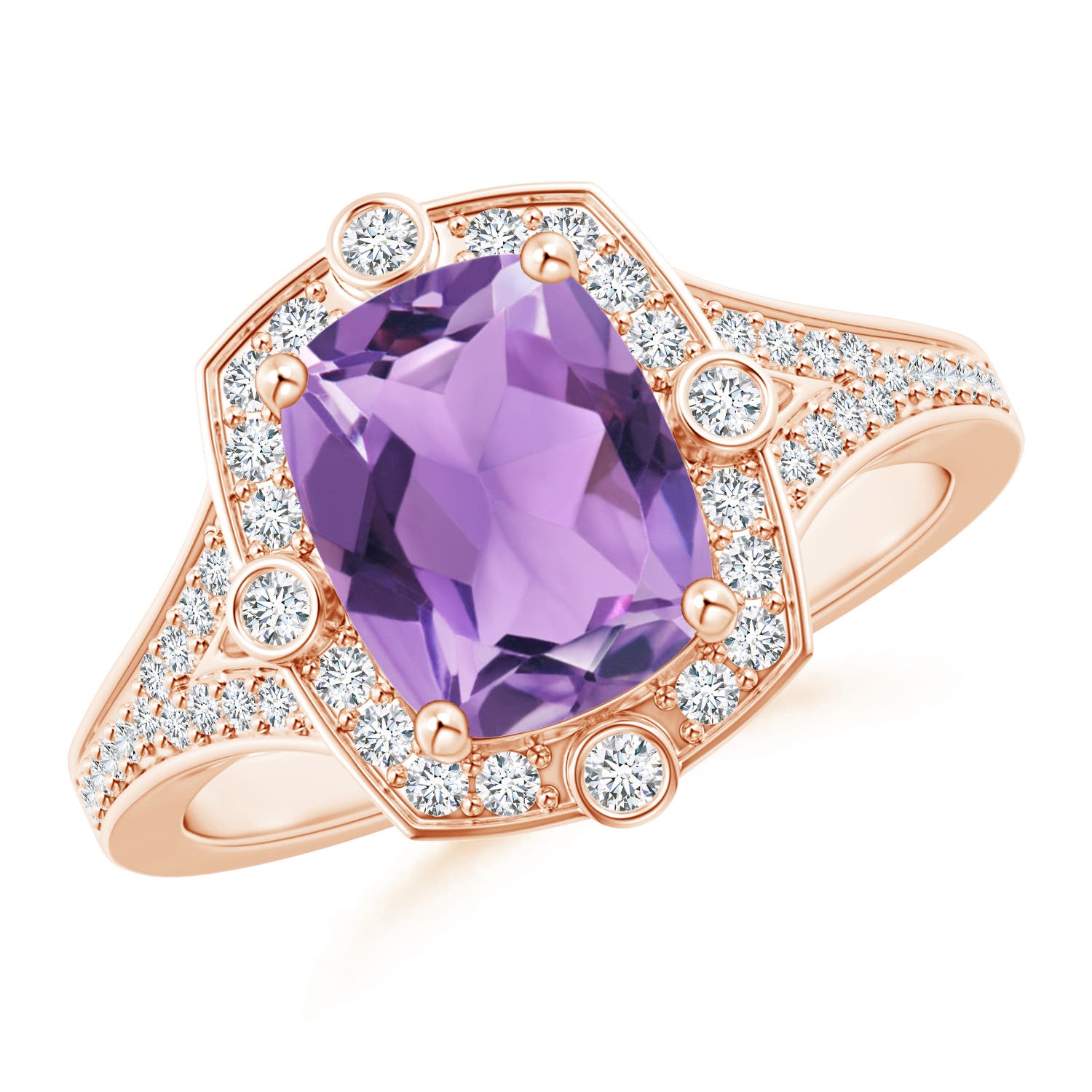 A - Amethyst / 2.28 CT / 14 KT Rose Gold