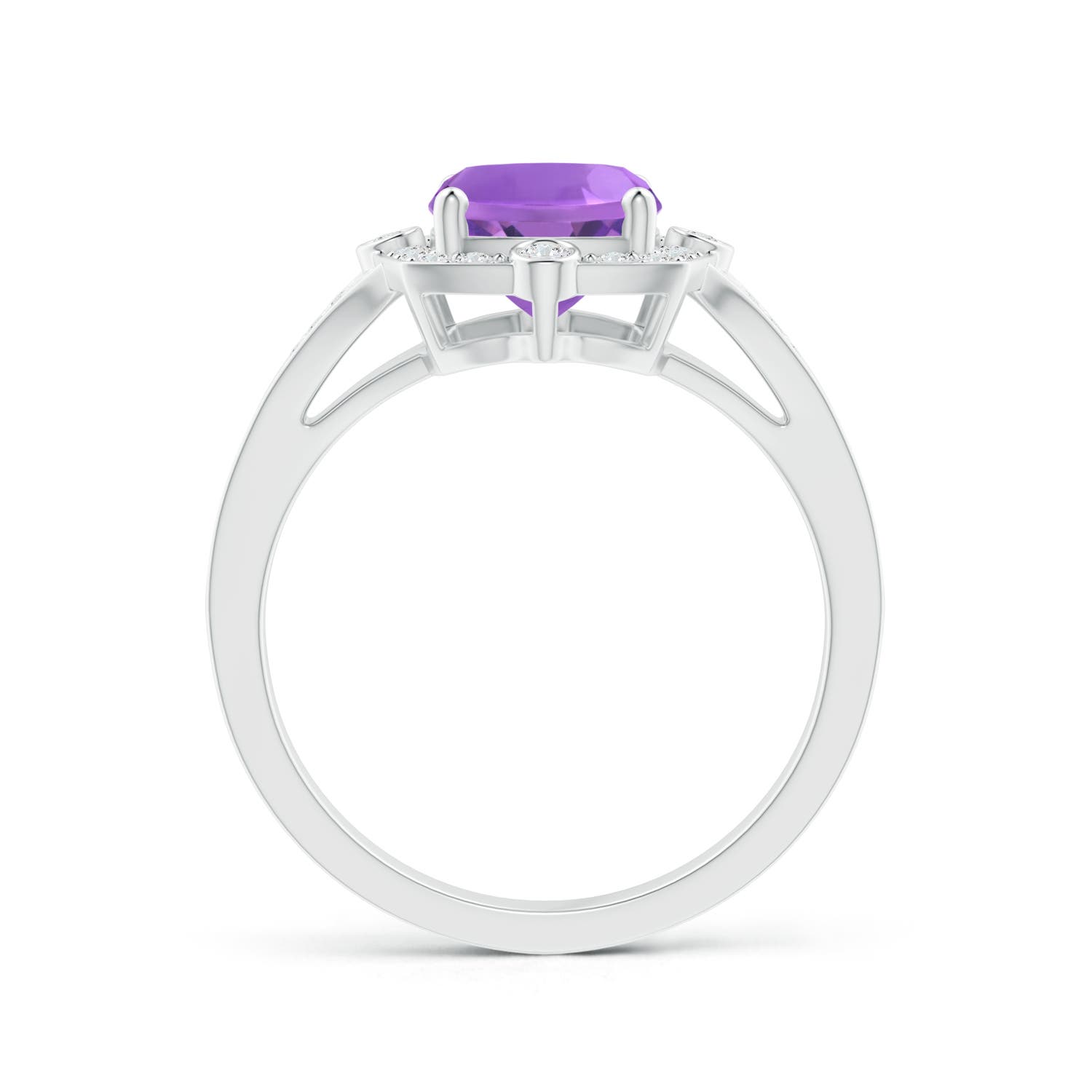 AA - Amethyst / 2.28 CT / 14 KT White Gold