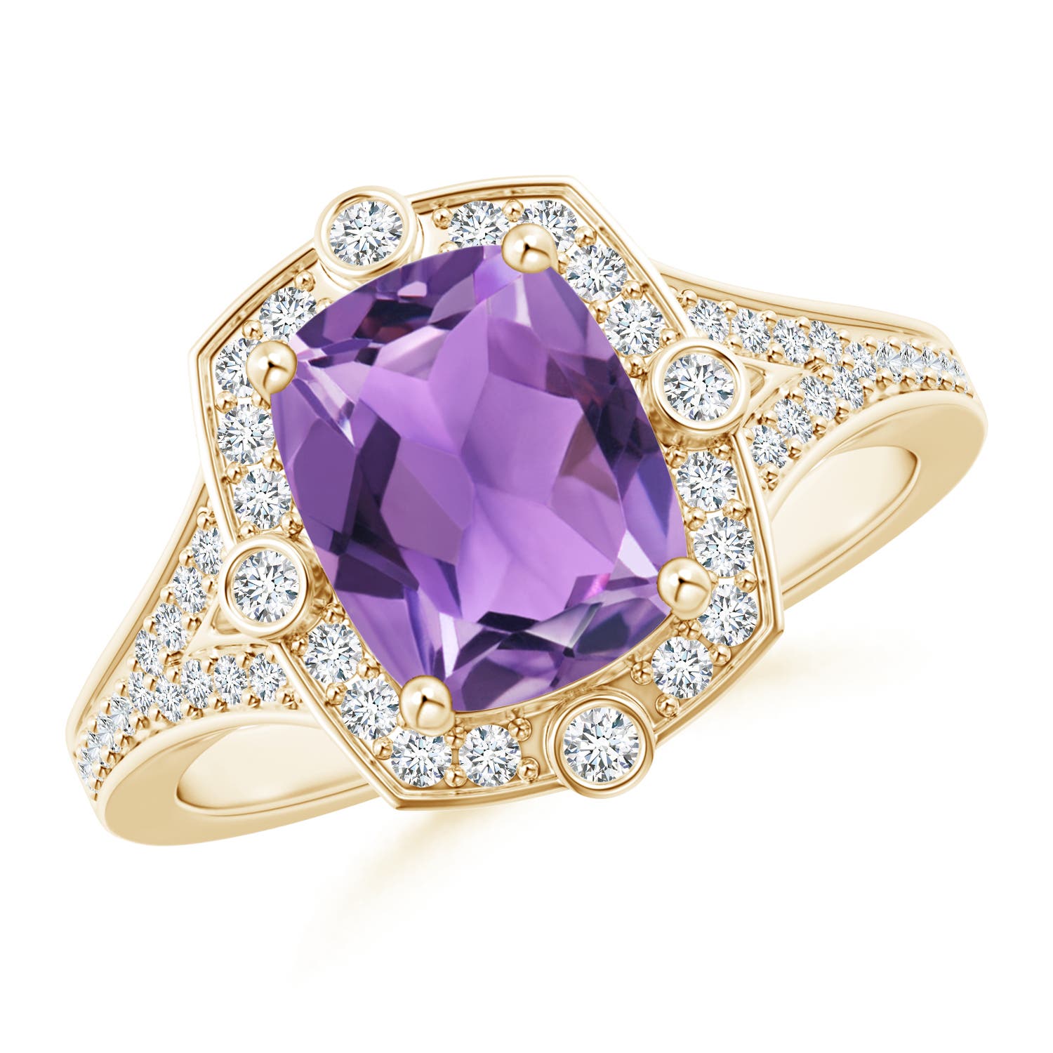 AA - Amethyst / 2.28 CT / 14 KT Yellow Gold