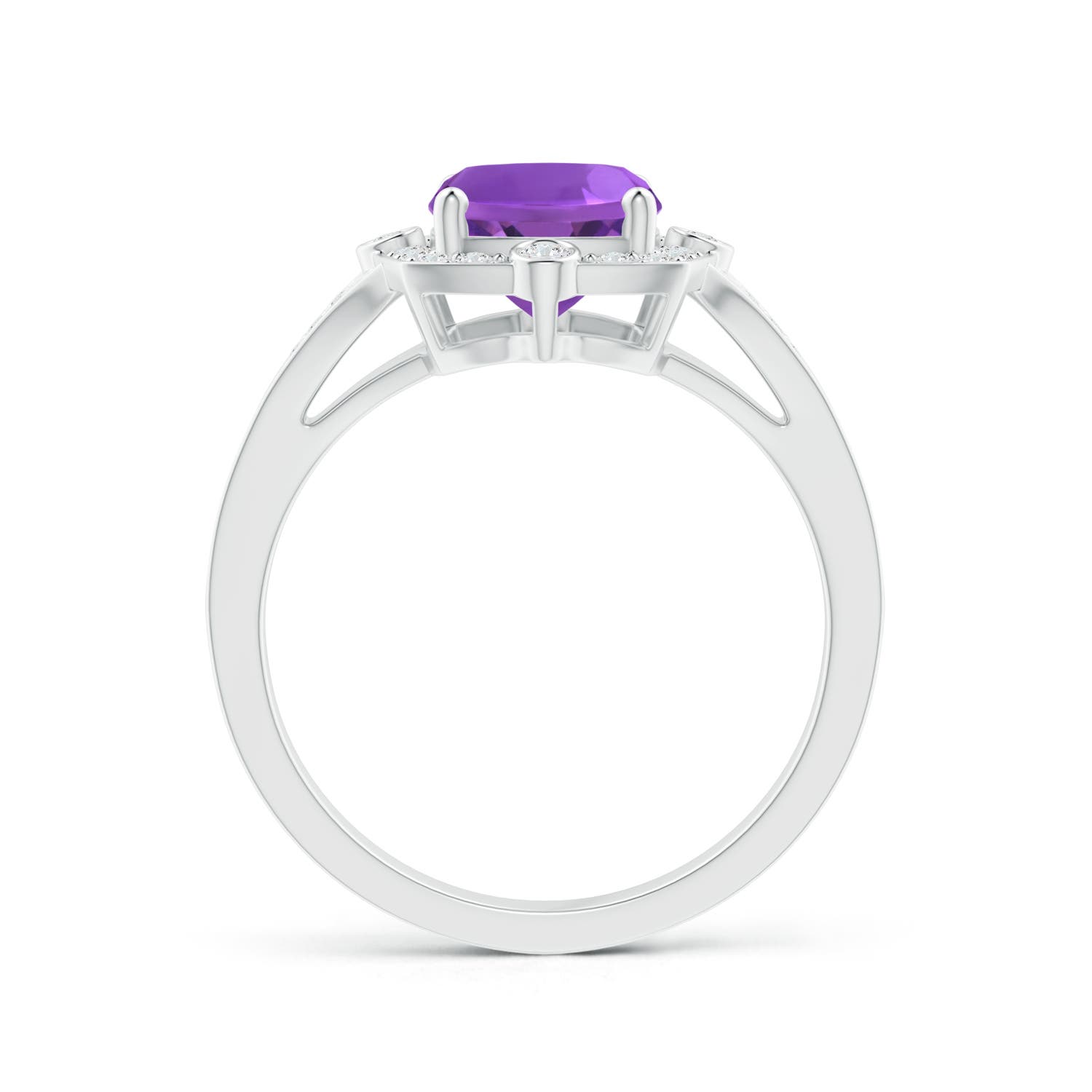 AAA - Amethyst / 2.28 CT / 14 KT White Gold