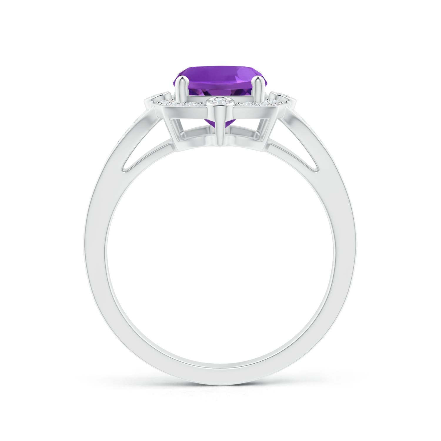 AAAA - Amethyst / 2.28 CT / 14 KT White Gold