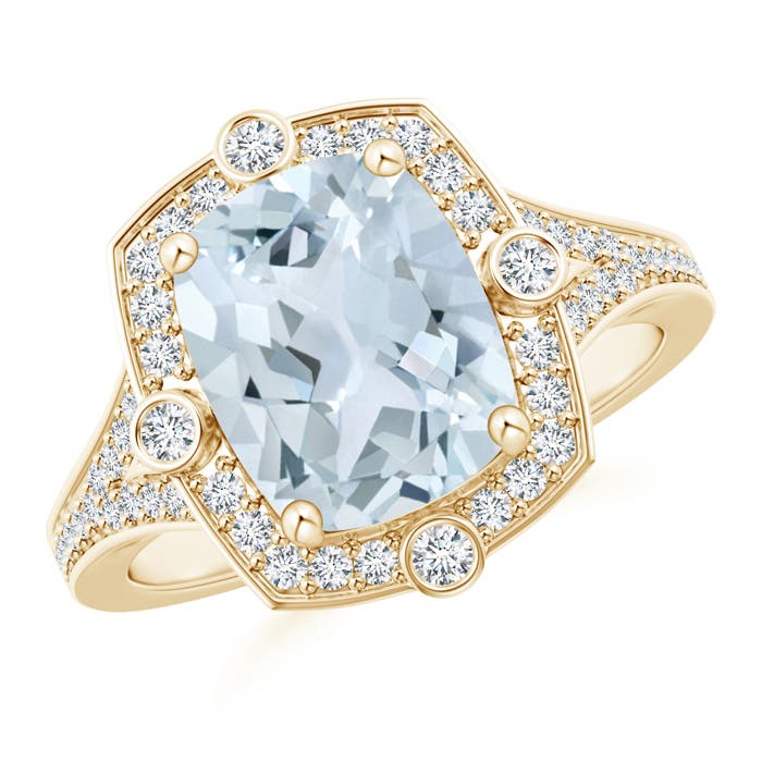 A - Aquamarine / 2.75 CT / 14 KT Yellow Gold