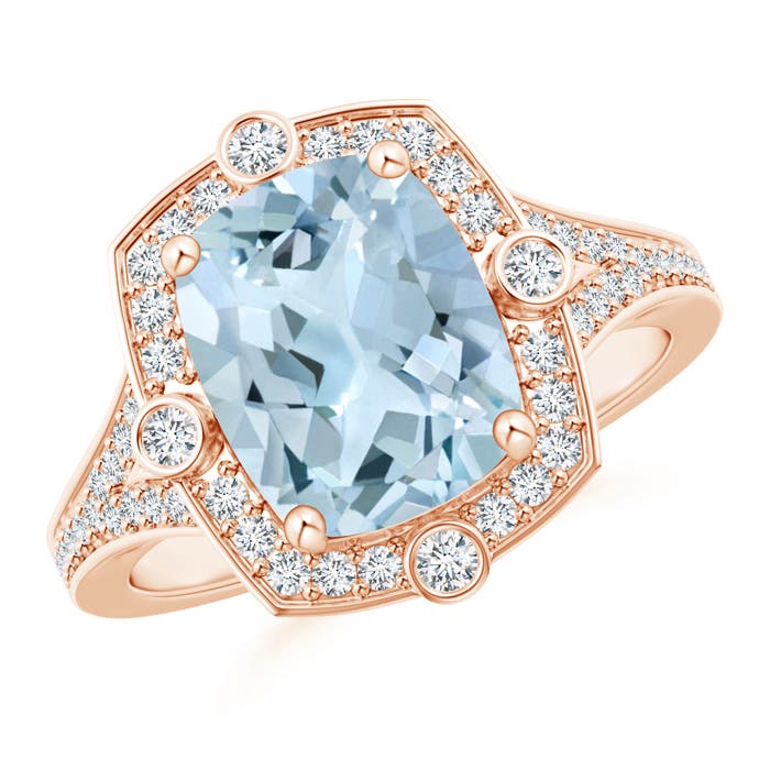 AA - Aquamarine / 2.75 CT / 14 KT Rose Gold