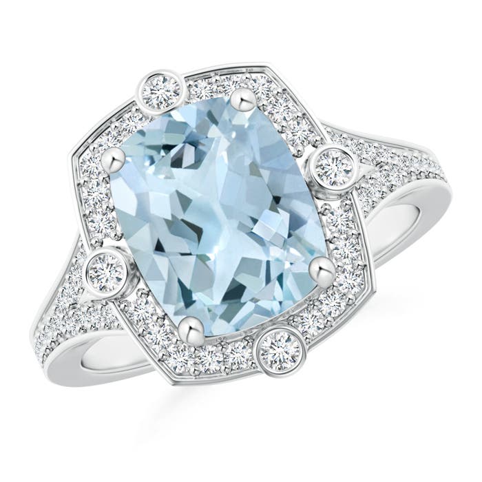 AA - Aquamarine / 2.75 CT / 14 KT White Gold