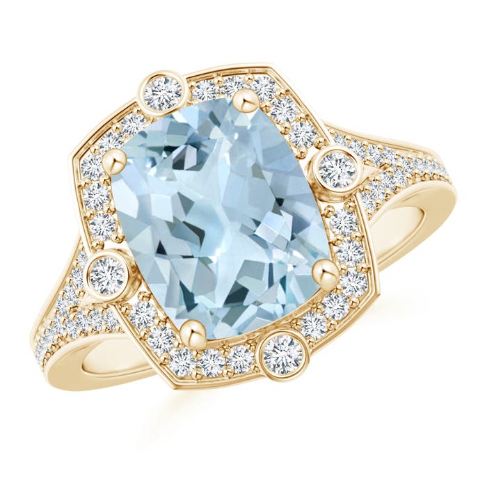 AA - Aquamarine / 2.75 CT / 14 KT Yellow Gold