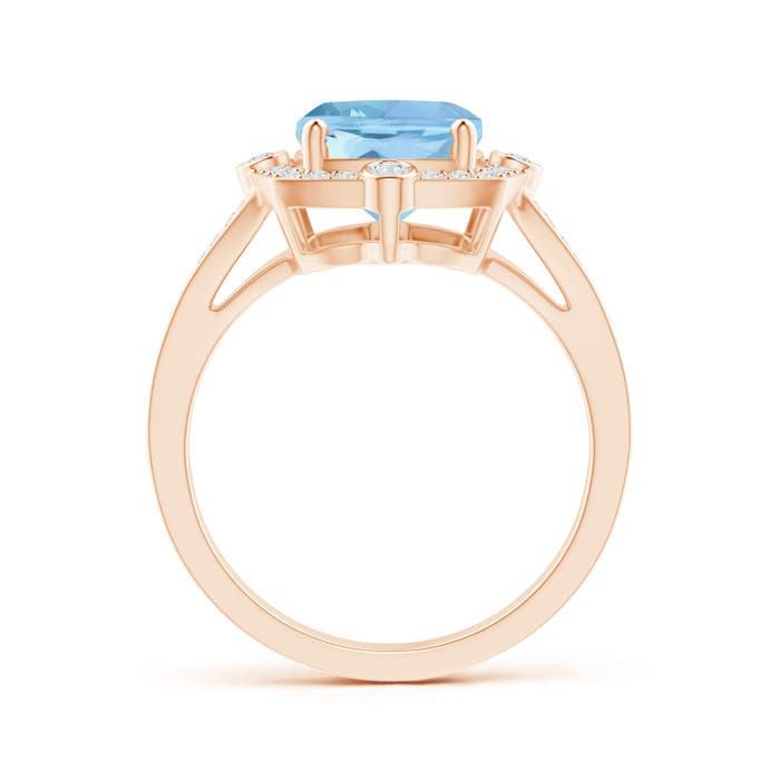 AAAA - Aquamarine / 2.75 CT / 14 KT Rose Gold