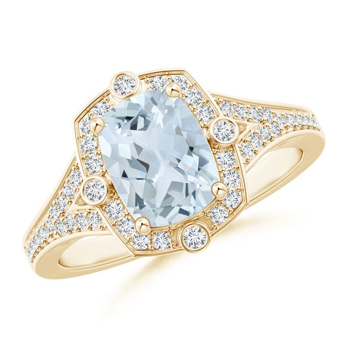 A - Aquamarine / 1.48 CT / 14 KT Yellow Gold