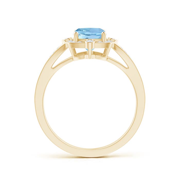 AAAA - Aquamarine / 1.48 CT / 14 KT Yellow Gold