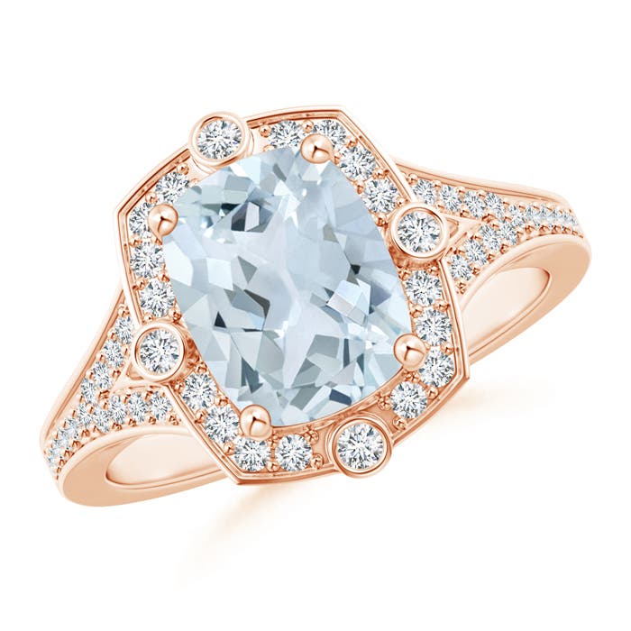 A - Aquamarine / 2.13 CT / 14 KT Rose Gold