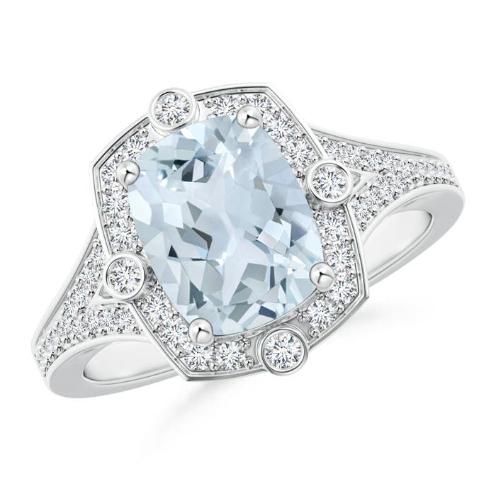 A - Aquamarine / 2.13 CT / 14 KT White Gold