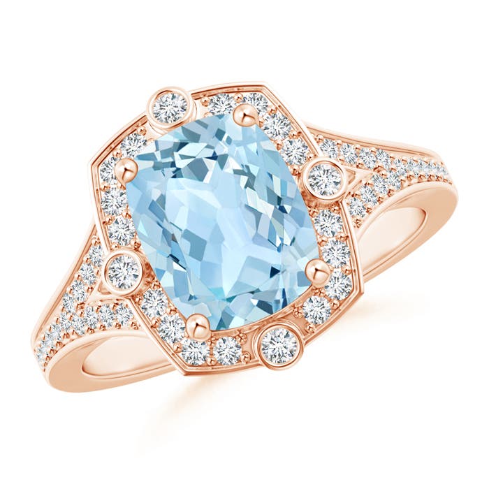 AAA - Aquamarine / 2.13 CT / 14 KT Rose Gold