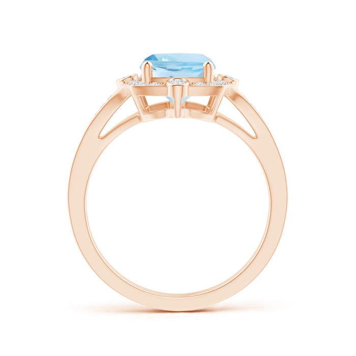 AAA - Aquamarine / 2.13 CT / 14 KT Rose Gold