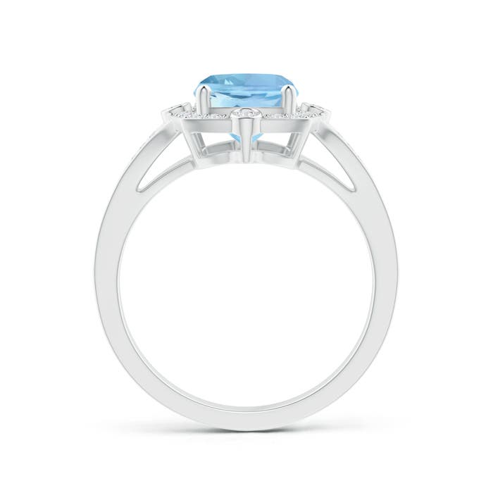 AAAA - Aquamarine / 2.13 CT / 14 KT White Gold