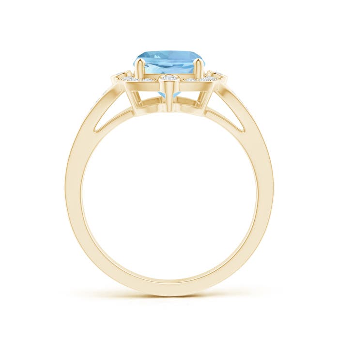 AAAA - Aquamarine / 2.13 CT / 14 KT Yellow Gold